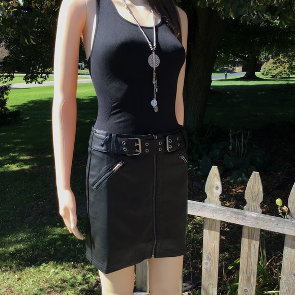 Sale! VEGAN LEATHER WITH A ZIPPER and BELT - Picture 7 of 7